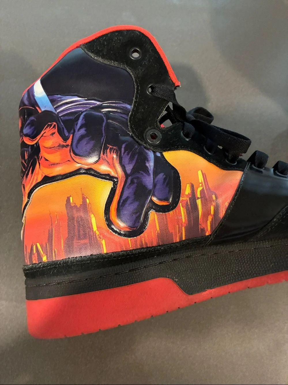 adidas Skyline Star Wars Coruscant Men’s High-Top Sneakers Black,Red,Orange